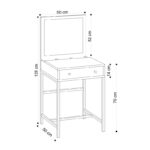 Τουαλέτα Mary δρυς μαύρο μελαμίνη 50x50x128εκ ed984 - Image 2