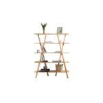 βιβλιοθήκη Alineato Birch 120x30x148cm ed985 - Image 4