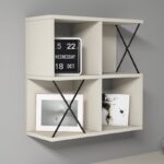 Ραφιέρα τοίχου Extra κρεμ μελαμίνη 60x24cm ed9941