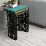 Τραπεζάκια σαλονιού set Ferfor multicolor χρώμα 46x33x62cm ed9968 - Image 5