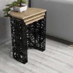 Τραπεζάκια σαλονιού set Ferfor oak χρώμα 46x33x62cm ed9969 - Image 5