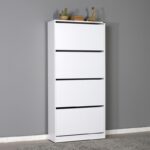 Παπουτσοθήκη Adore 73x26x157cm μελαμίνη άσπρη ed999