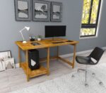 Γραφείο Aria oak χρώμα ξύλο 120x55x75cm c438597 - Image 3