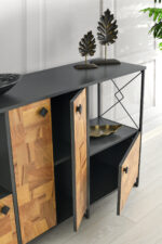 Μπουφέ Masa ανθρακί χρώμα μελαμίνη 180x41x90cm c457972 - Image 2