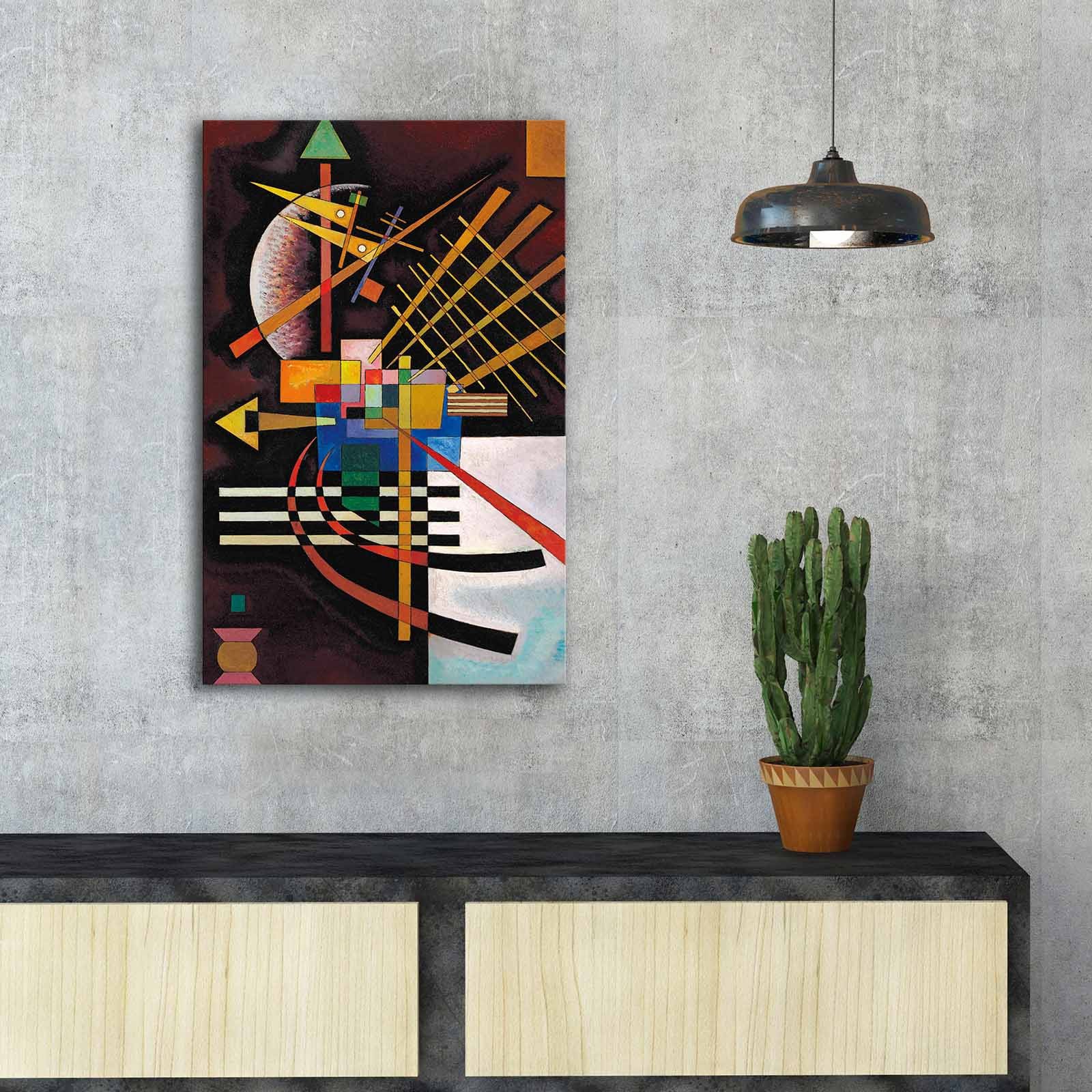 Frame template on the wall in room / 3D render image Πίνακας καμβάς 45x70cm c471604 - Image 1