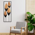 Deco διακοσμητικό τοίχου μεταλλικό 32x5x90cm c471647