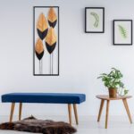 Deco διακοσμητικό τοίχου μεταλλικό 32x5x90cm c471647 - Image 2