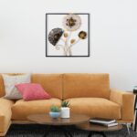 Deco διακοσμητικό τοίχου μεταλλικό 55x5x55cm c471660