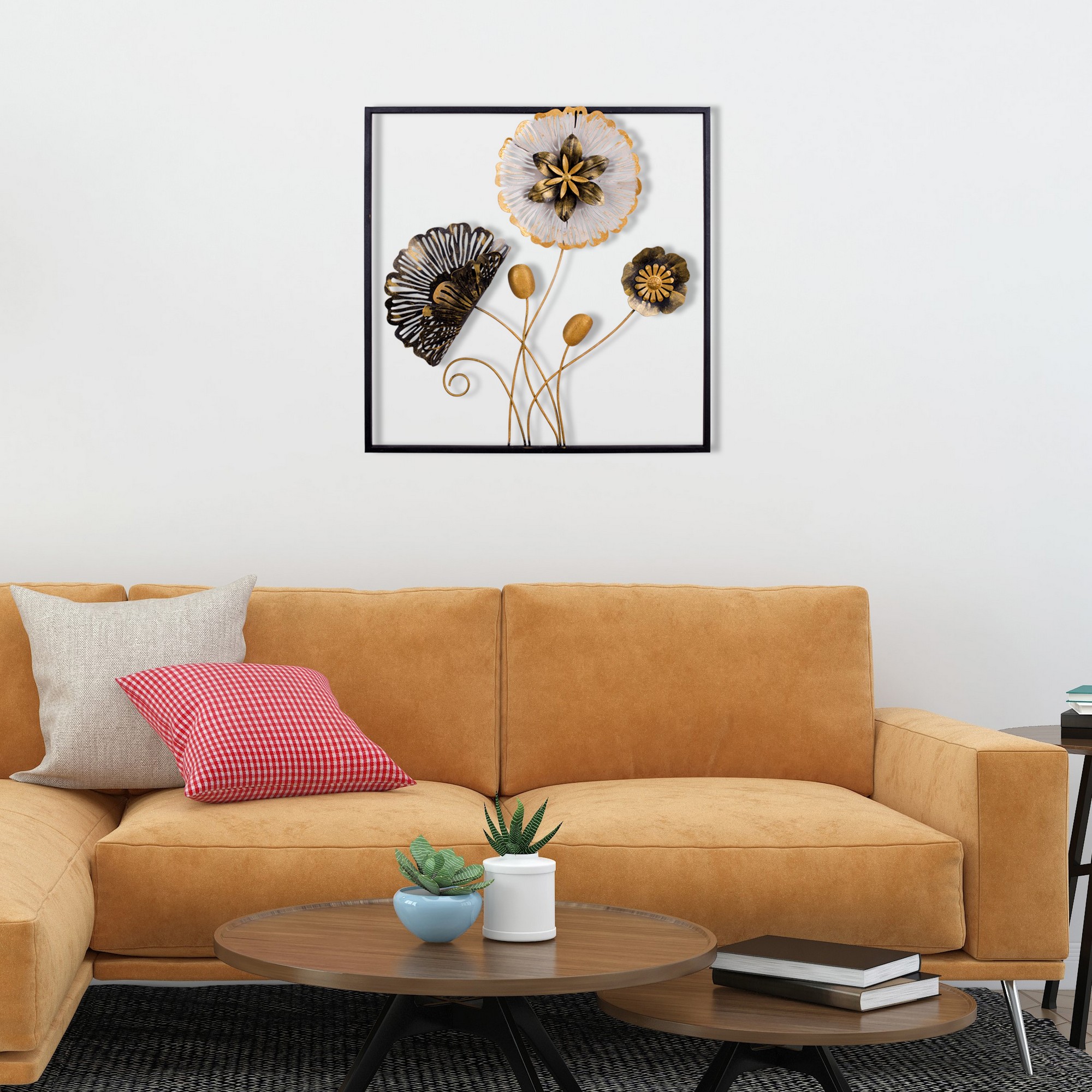 471660_0 Deco διακοσμητικό τοίχου μεταλλικό 55x5x55cm c471660 - Image 1