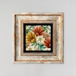 Πίνακας Stone ξύλο 20x20cm c471723