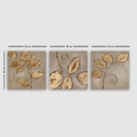 Πίνακας καμβάς 30x30cm 3pcs c471892 - Image 2